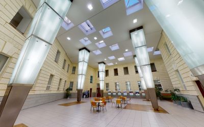MUNI FSS – Atrium Iva Možného, knihovna FSS