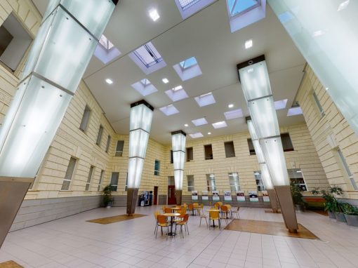 MUNI FSS – Atrium Iva Možného, knihovna FSS