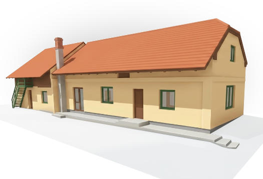 3D model rodinného domu – pasport stavby Kolín